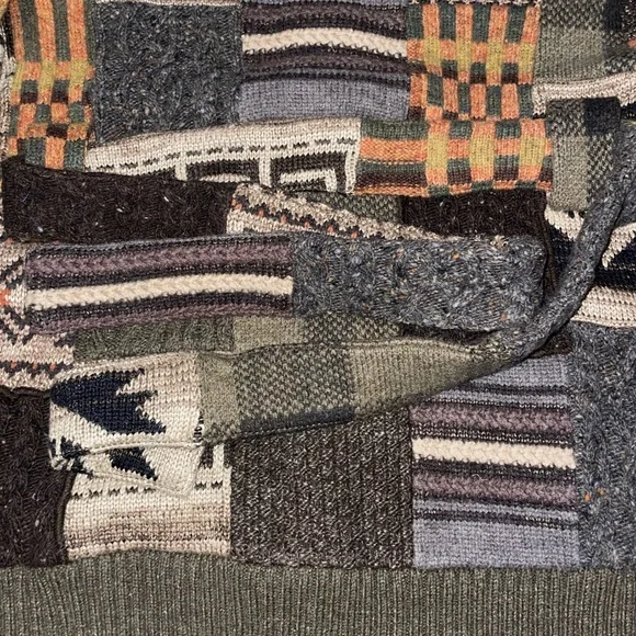 Ralph Lauren Double RL Multicolor Patchwork Cardigan - Picture 11 of 15